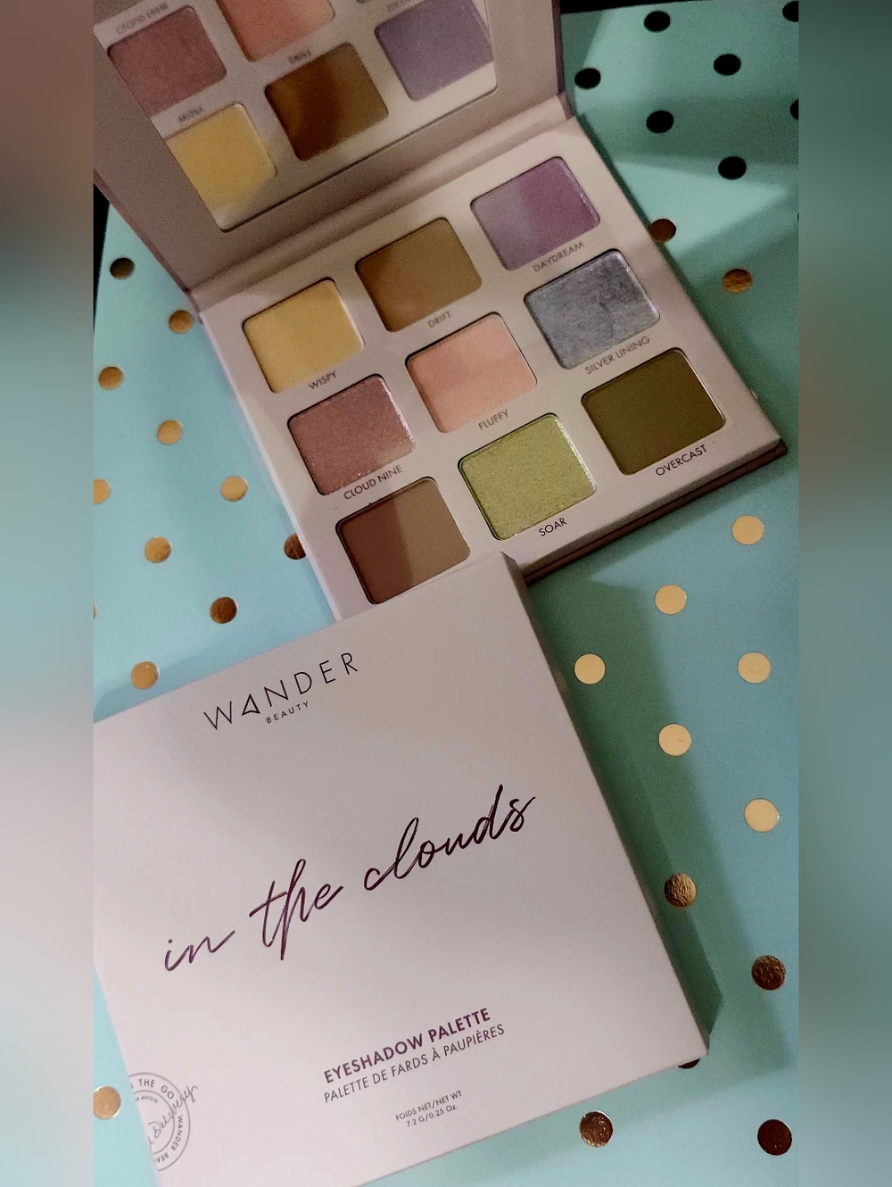 Wander Beauty 'In The Clouds' Eyeshadow Palette - Pastel Green & Pink Shades
